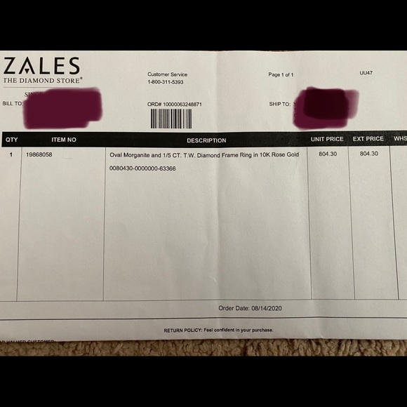 Morganite ring - Picture 6 of 6